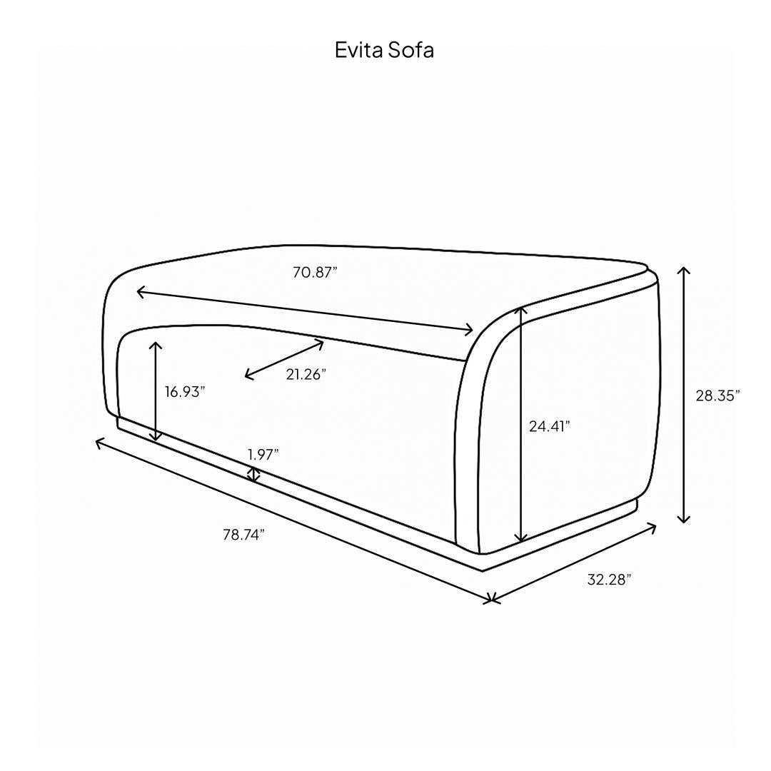 Evita Sofa - Truffle