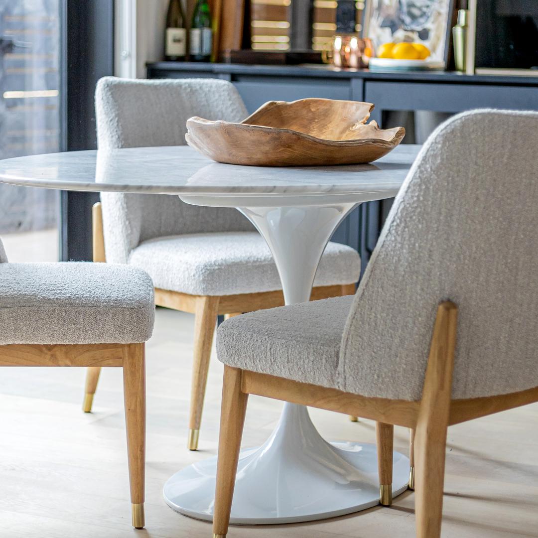 Fawcett Dining Chair - Taupe Boucle