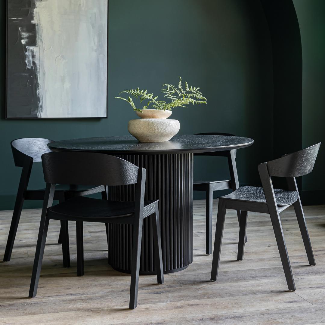 Astrid Stackable Chair - Black