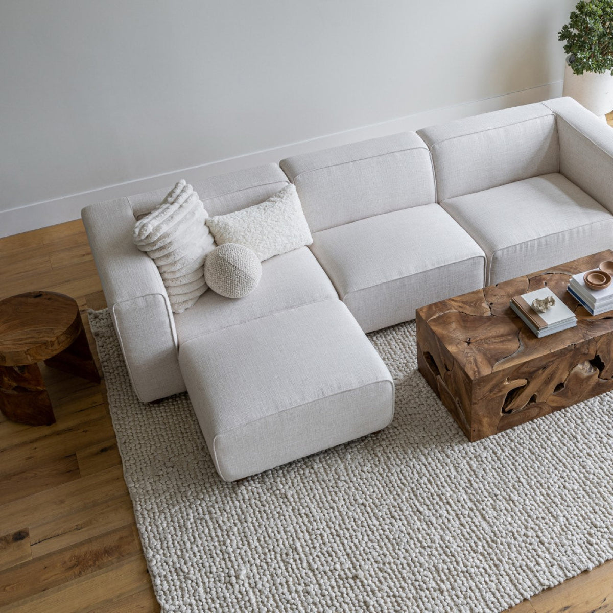 Faith  Sectional - Cream