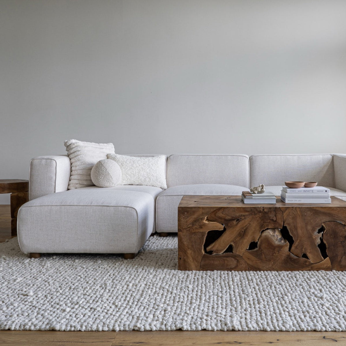 Faith  Sectional - Cream
