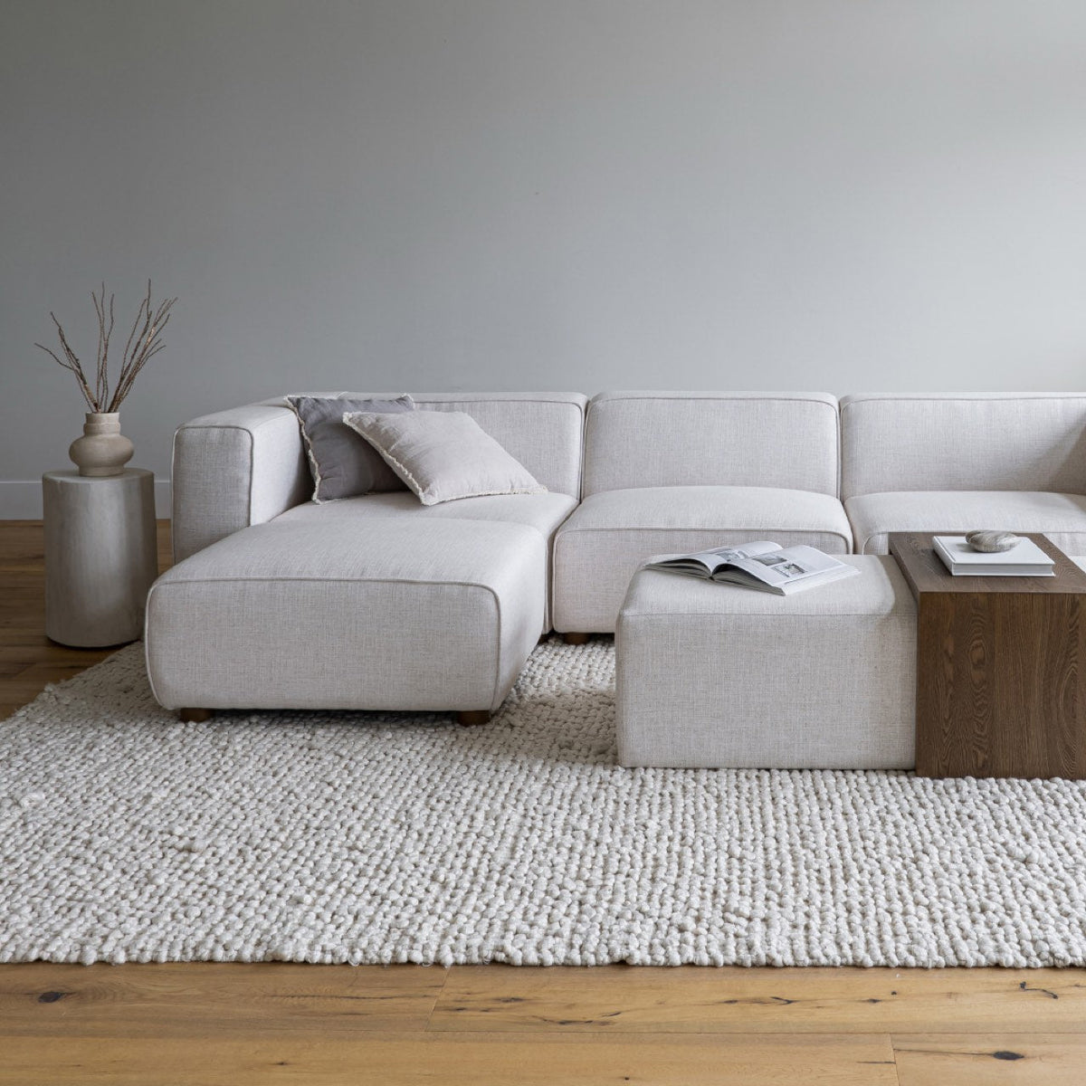 Faith  Sectional - Cream