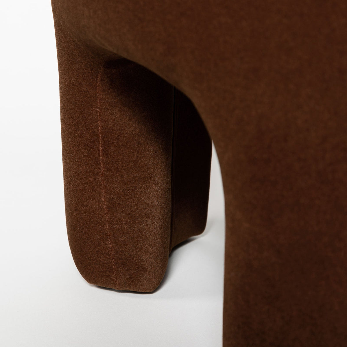 Ginger Ottoman - Velvet Chestnut